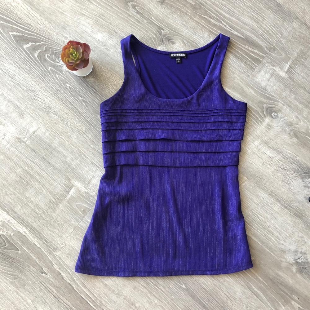 Purple Metallic Express Tank Top